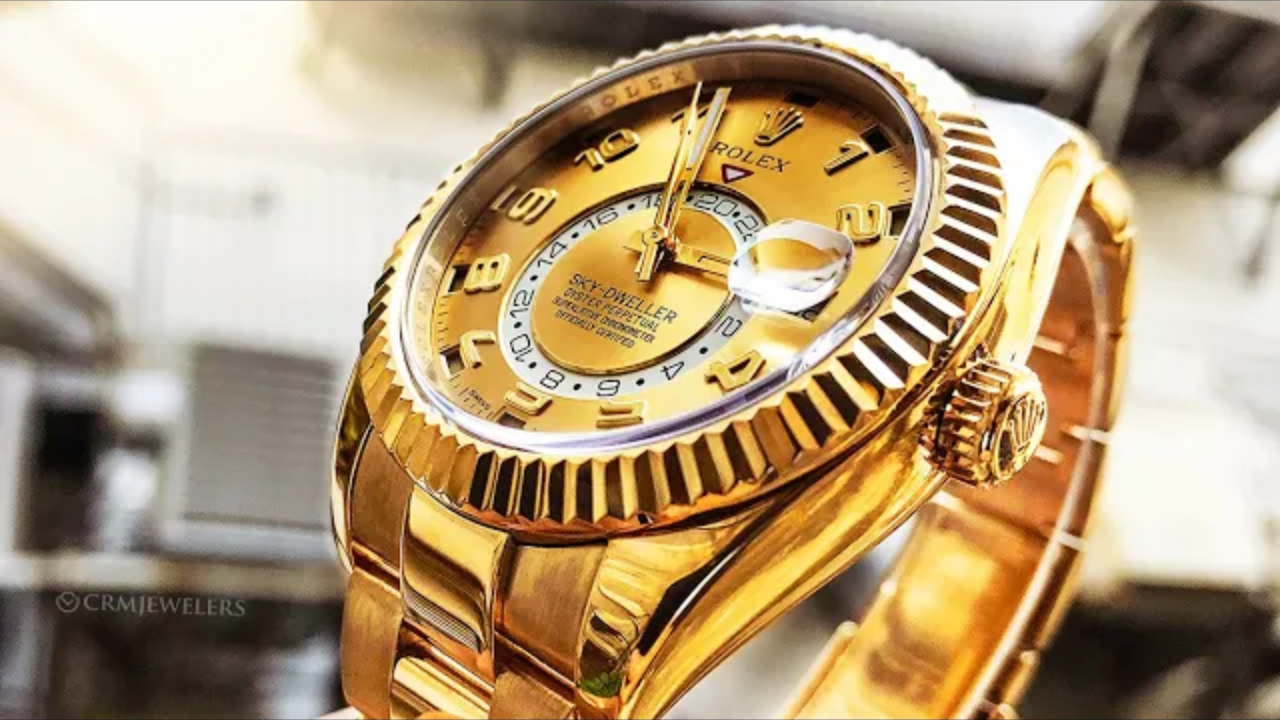 All gold rolex sky 2025 dweller