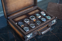 Watch Collector Case - Master Edition Java Brown