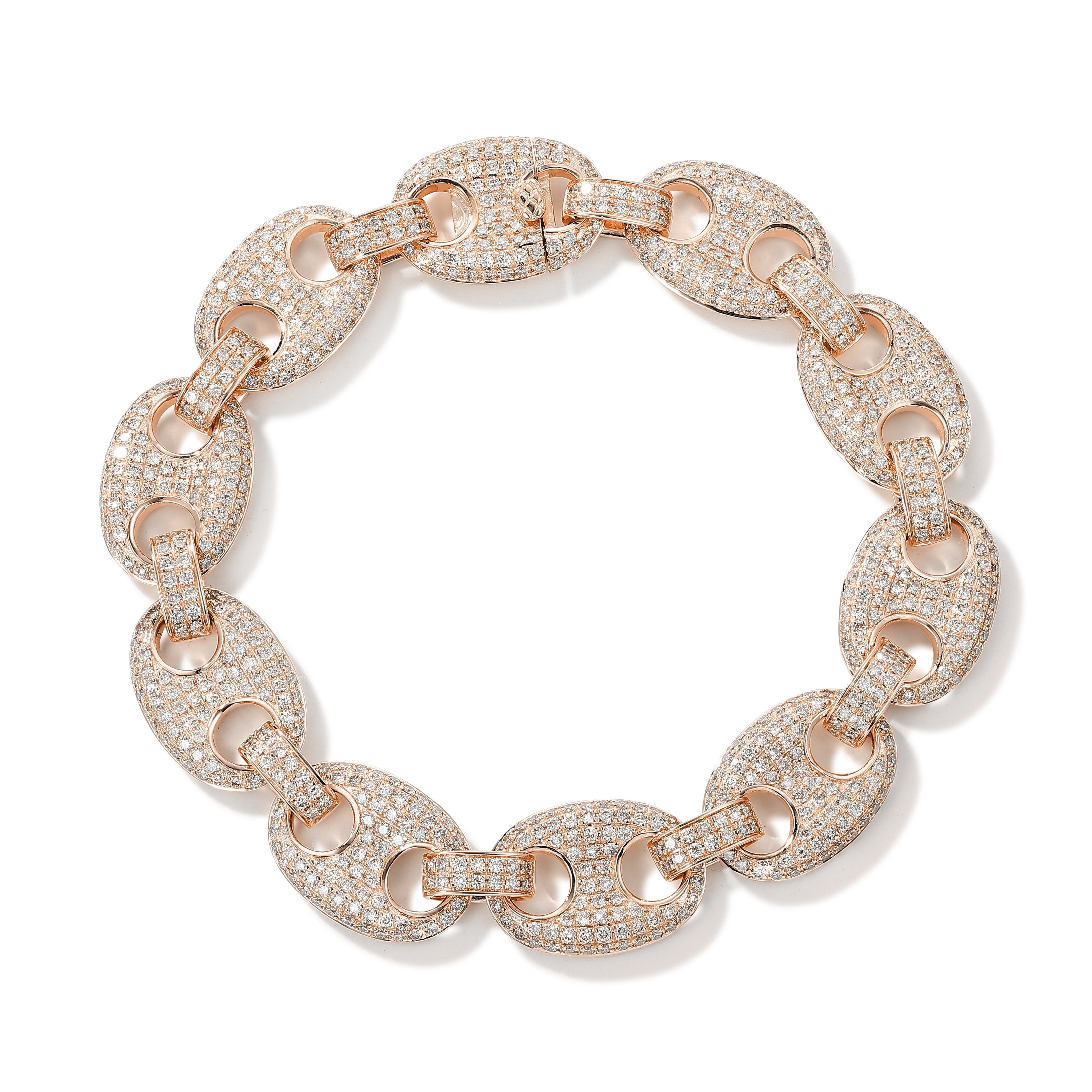 13mm Iced Out Gucci Link Bracelet | CRM Jewelers