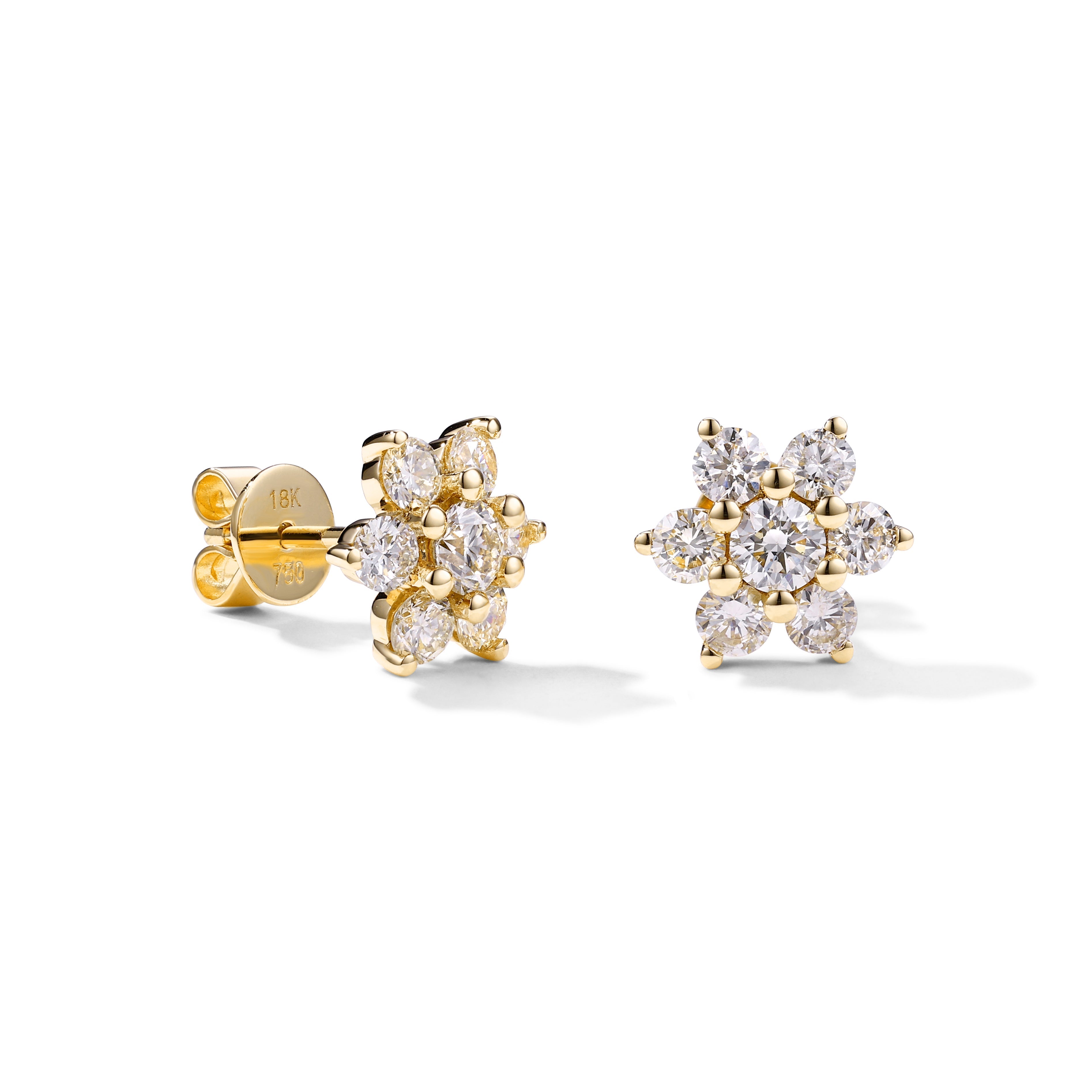 1ct Star Stud Earrings CRM Jewelers