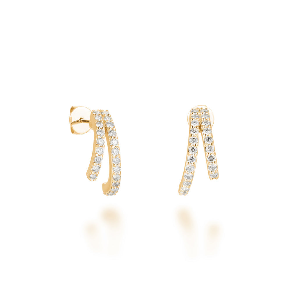 Casual diamond deals earrings