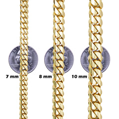 18K Yellow Gold Cuban Link Chains