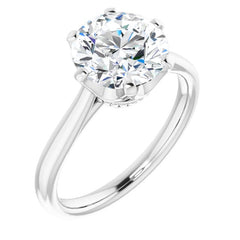 Round Engagement Ring Mounting