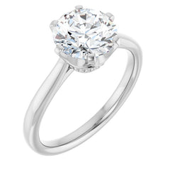 Round Engagement Ring Mounting