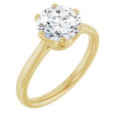 Round Engagement Ring Mounting