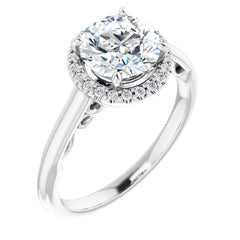 Round Engagement Ring Mounting