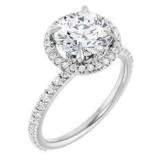 Round Engagement Ring Mounting