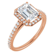 Halo-Style Engagement Ring Mounting