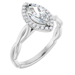Marquise Engagement Ring Mounting