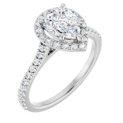 Pear Engagement Ring Mounting