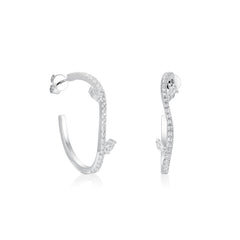 CRM Celestial Foliage Diamond Earrings