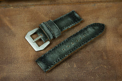 Bosphorus Watch Strap - Patina Canvas Khaki Green