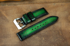 Bosphorus Watch Strap - Parchment Patina Green