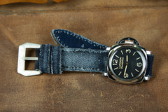 Bosphorus Watch Strap - Patina Canvas Jean Blue 01