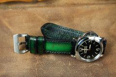 Bosphorus Watch Strap - Parchment Patina Green