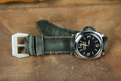 Bosphorus Watch Strap - Patina Canvas Khaki Green