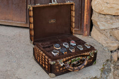 Watch Trunk - Master Patina Alligator Light Brown