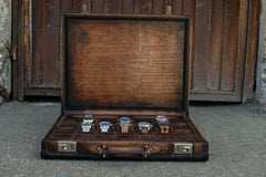 Watch Collector Case for 21 Watches - Scripto Java Brown