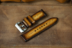 Bosphorus Watch Strap - Parchment Honey Brown