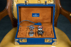 Petra Watch Case - Saffiano Navy Blue
