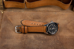 Bosphorus Watch Strap - Textured British Brown