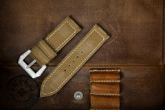 Bosphorus Watch Strap - Rolled Canvas Milky Brown