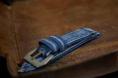 Bosphorus Watch Strap - Rolled Canvas Jean Blue 02