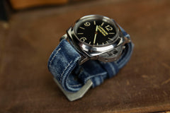 Bosphorus Watch Strap - Rolled Canvas Jean Blue 01