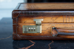 Watch Collector Case Combination Lock - Master Edition Parchment Patina Honey Brown