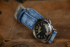 Bosphorus Watch Strap - Rolled Canvas Jean Blue 02