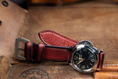 Bosphorus Watch Strap - Vintage Patina Burgundy