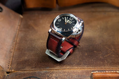 Bosphorus Watch Strap - Vintage Patina Burgundy