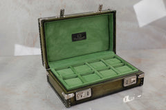 Petra Watch Case - Patina Green