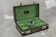 Petra Watch Case - Patina Green