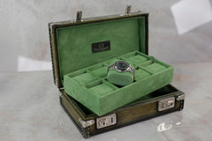 Petra Watch Case - Patina Green