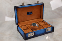 Petra Watch Case - Patina Blue