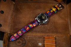 Watch Strap - CP Patina Art Rosella