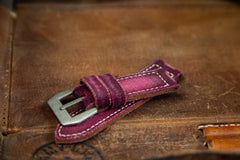 Watch Strap - Canvas Patina Vine Red