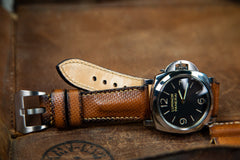 Watch Strap - Padded Textured Sephia