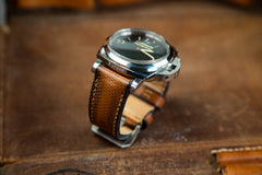 Watch Strap - Padded Textured Sephia