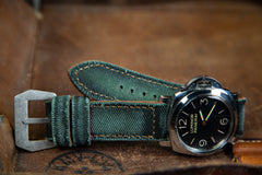 Watch Strap - Canvas Aged Dark Forest