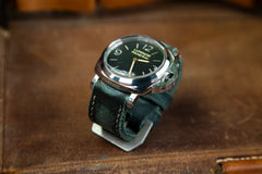 Bosphorus Watch Strap - Rolled Canvas Aged Dark Forest