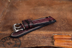 Watch Strap - Ostrich Patina Raisin