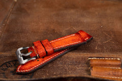 Watch Strap - Ostrich Patina Fire