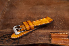 Watch Strap - Ostrich Patina Honey Brown