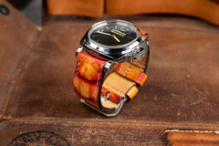 Watch Strap - CP Patina Art Orange