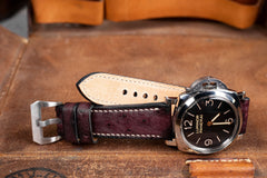 Watch Strap - Ostrich Patina Raisin
