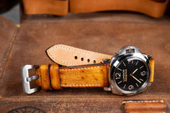 Watch Strap - Ostrich Patina Honey Brown
