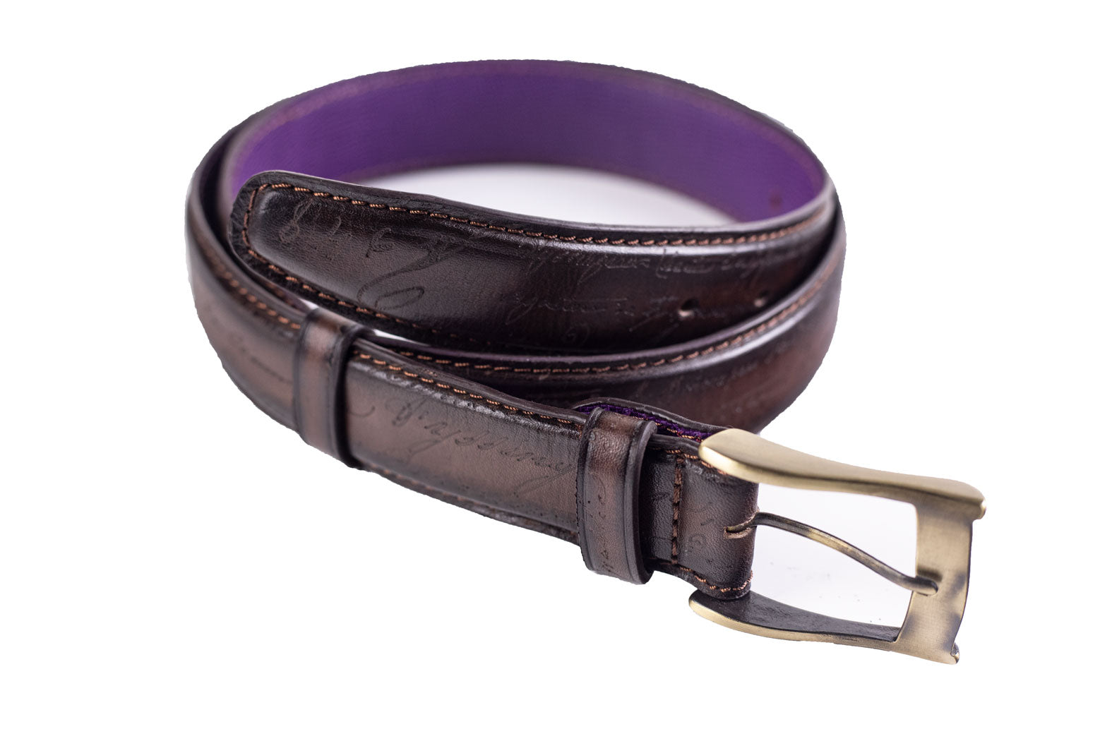 Bosphorus Leather Belt - Patina Brown