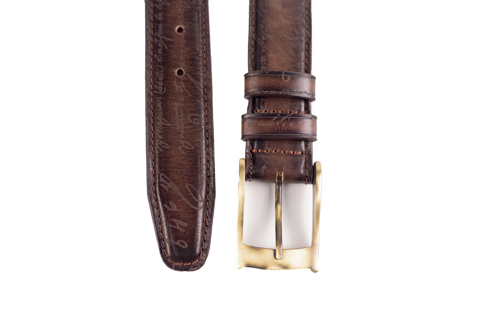 Bosphorus Leather Belt - Patina Brown